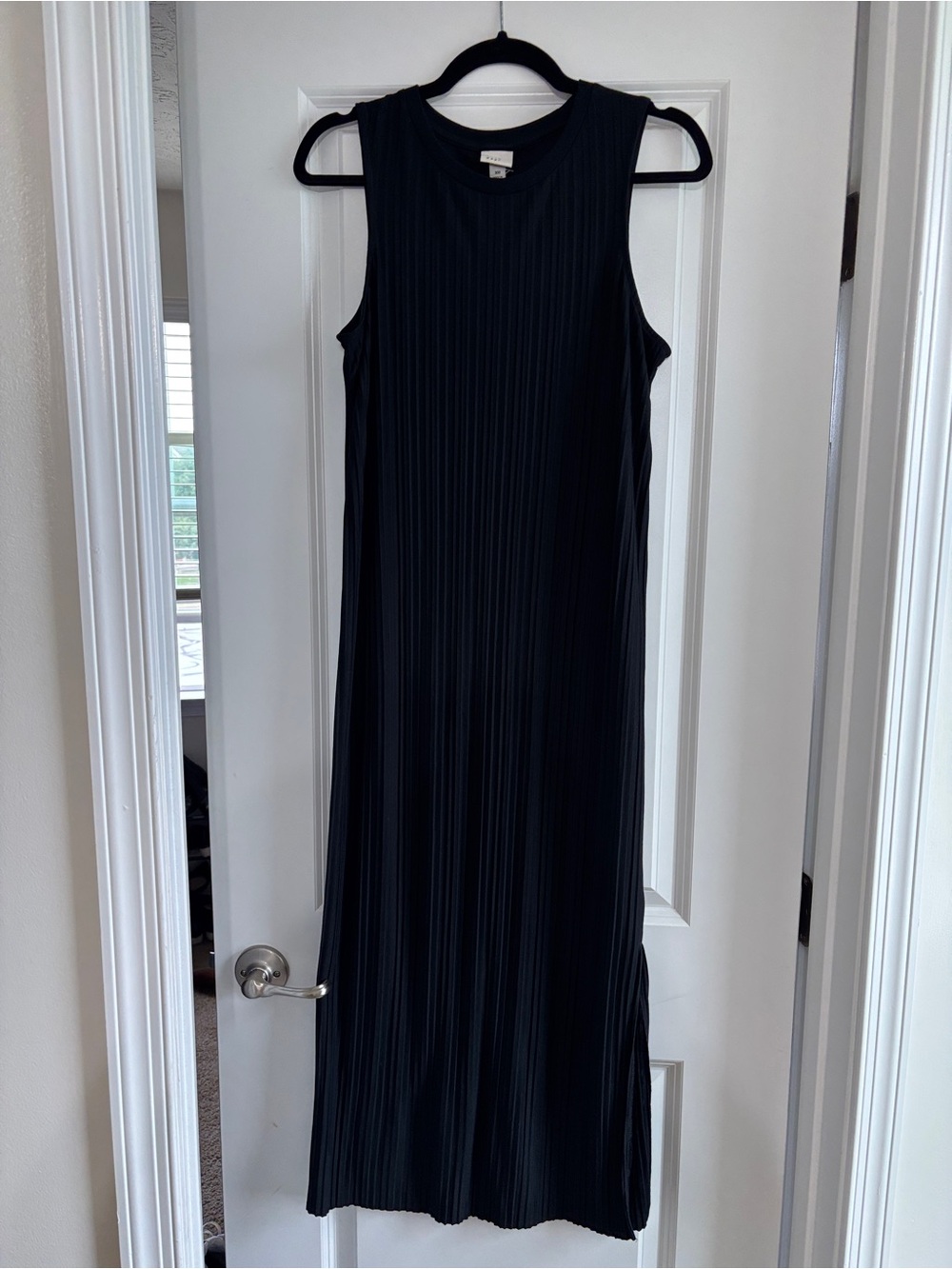 Target Black Sleeveless Pleated Maxi Dress